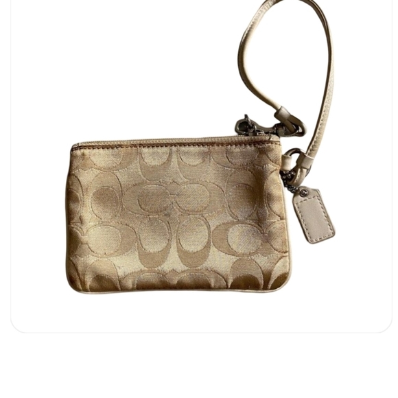 Coach Brown Wristlet - 5.75"L x 4.75"H x 1"D - Picture 5 of 10